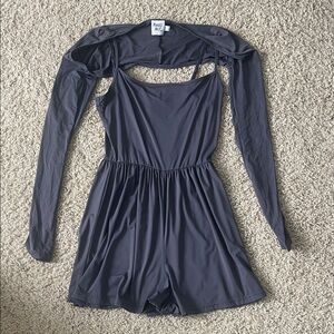 Princess Polly Gray Romper